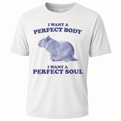 Capybara I Want A Perfect Body I Want A Perfect Soul Meme Performance Shirt