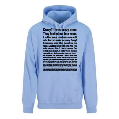 Crazy I Was Crazy Once Meme Unisex Surf Hoodie