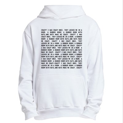 Crazy I Was Crazy Once Meme Urban Pullover Hoodie