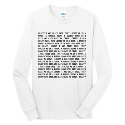 Crazy I Was Crazy Once Meme Tall Long Sleeve T-Shirt