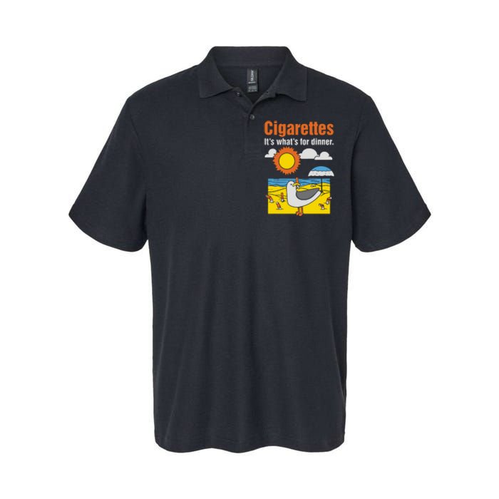 Cigarettes It’S What’S For Dinner Softstyle Adult Sport Polo