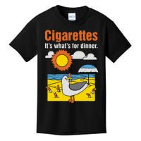 Cigarettes It’S What’S For Dinner Kids T-Shirt