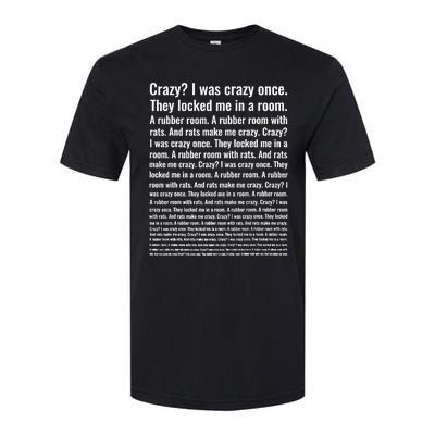 Crazy I Was Crazy Once Meme Softstyle CVC T-Shirt