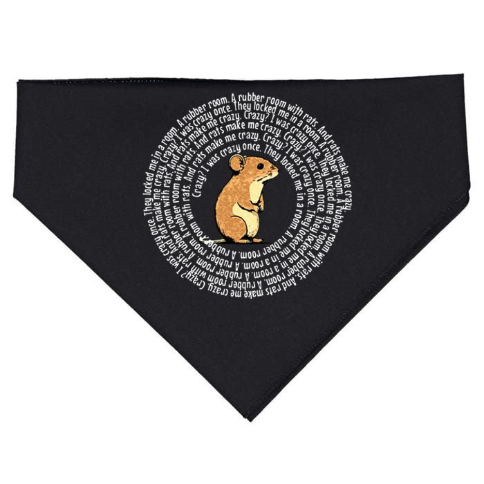 Crazy I Was Crazy Once Funny Oddly Specific Meme USA-Made Doggie Bandana