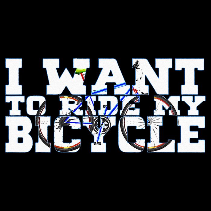 Cycling I Want To Ride My Bicycle Cooling Performance Crew T-Shirt