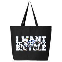 Cycling I Want To Ride My Bicycle 25L Jumbo Tote