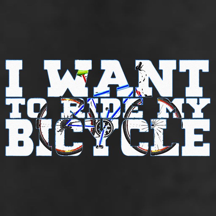 Cycling I Want To Ride My Bicycle 25L Jumbo Tote