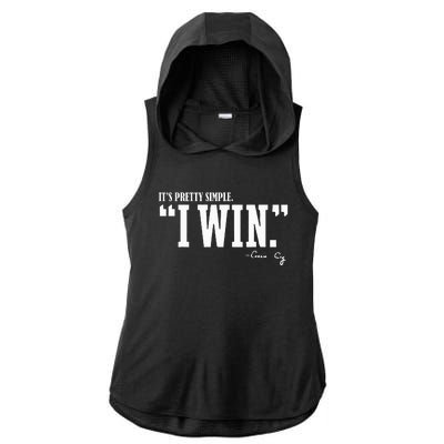 C.I.G.N.E.T.T.I I Win Coach Cig Ladies PosiCharge Tri-Blend Wicking Draft Hoodie Tank