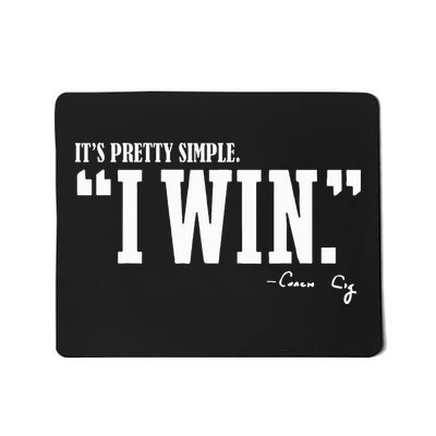 C.I.G.N.E.T.T.I I Win Coach Cig Mousepad