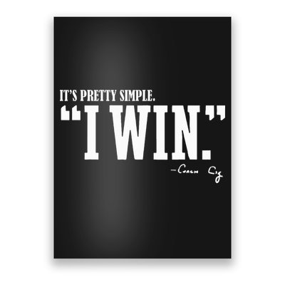 C.I.G.N.E.T.T.I I Win Coach Cig Poster