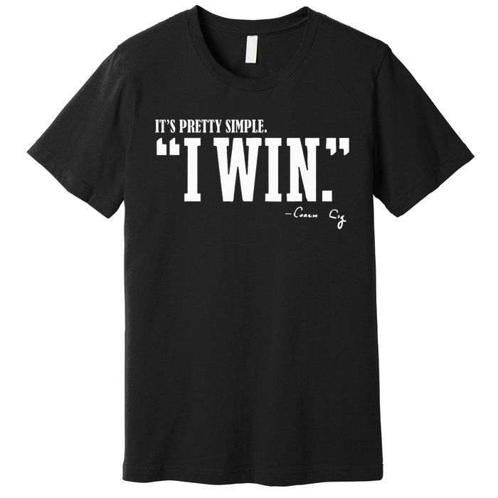 C.I.G.N.E.T.T.I I Win Coach Cig Premium T-Shirt