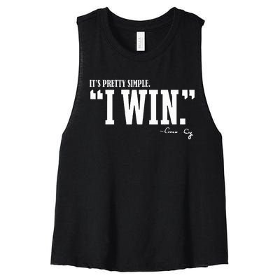 C.I.G.N.E.T.T.I I Win Coach Cig Women's Racerback Cropped Tank