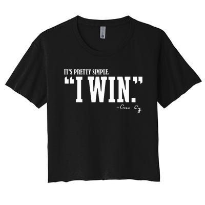 C.I.G.N.E.T.T.I I Win Coach Cig Women's Crop Top Tee