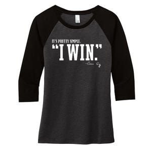 C.I.G.N.E.T.T.I I Win Coach Cig Women's Tri-Blend 3/4-Sleeve Raglan Shirt