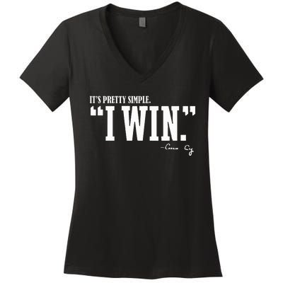 C.I.G.N.E.T.T.I I Win Coach Cig Women's V-Neck T-Shirt