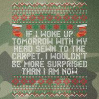 Christmas I Woke up Tomorrow With My Head Sewn to the Carpet Legacy Tie Dye Trucker Hat