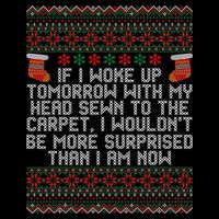 Christmas I Woke up Tomorrow With My Head Sewn to the Carpet Impact Tech Backpack