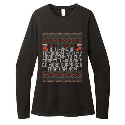 Christmas I Woke up Tomorrow With My Head Sewn to the Carpet Womens CVC Long Sleeve Shirt