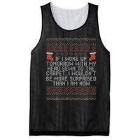 Christmas I Woke up Tomorrow With My Head Sewn to the Carpet Mesh Reversible Basketball Jersey Tank