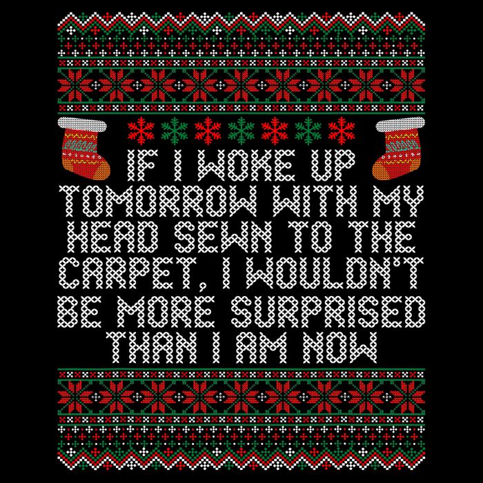 Christmas I Woke up Tomorrow With My Head Sewn to the Carpet Mesh Reversible Basketball Jersey Tank