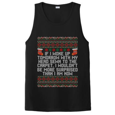 Christmas I Woke up Tomorrow With My Head Sewn to the Carpet PosiCharge Competitor Tank