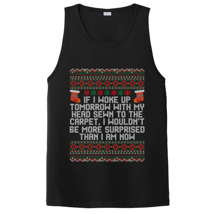 Christmas I Woke up Tomorrow With My Head Sewn to the Carpet PosiCharge Competitor Tank