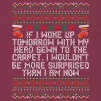 Christmas I Woke up Tomorrow With My Head Sewn to the Carpet 16oz Travel Tumbler