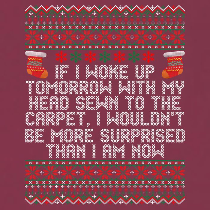 Christmas I Woke up Tomorrow With My Head Sewn to the Carpet 16oz Travel Tumbler