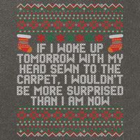 Christmas I Woke up Tomorrow With My Head Sewn to the Carpet Cotton Canvas Backpack