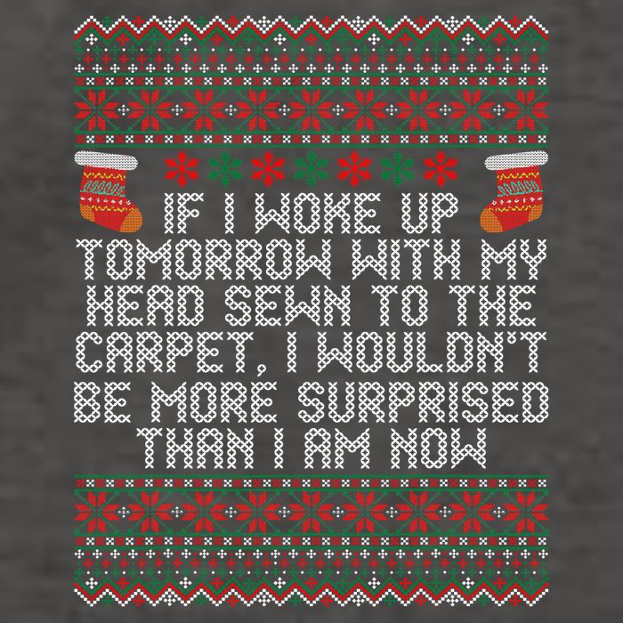 Christmas I Woke up Tomorrow With My Head Sewn to the Carpet Vector Backpack