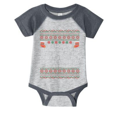 Christmas I Woke up Tomorrow With My Head Sewn to the Carpet Infant Baby Jersey Bodysuit