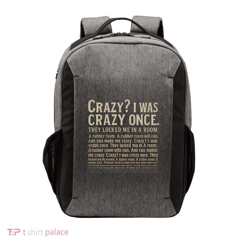 Crazy? I Was Crazy Once Vector Backpack