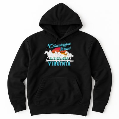 Chincoteague Island Wild Horses Virginia Travel  Hoodie
