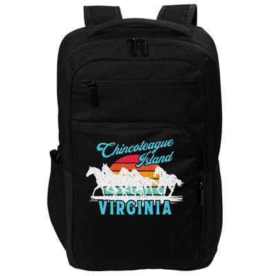 Chincoteague Island Wild Horses Virginia Travel  Impact Tech Backpack