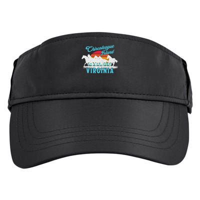 Chincoteague Island Wild Horses Virginia Travel  Adult Drive Performance Visor