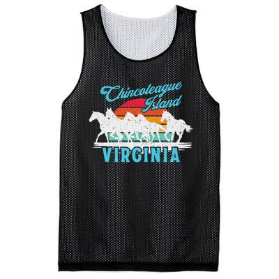 Chincoteague Island Wild Horses Virginia Travel  Mesh Reversible Basketball Jersey Tank