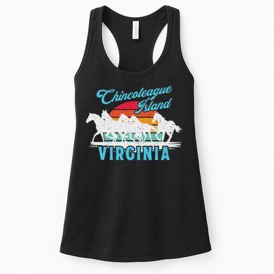 Chincoteague Island Wild Horses Virginia Travel  Womens Tank Top