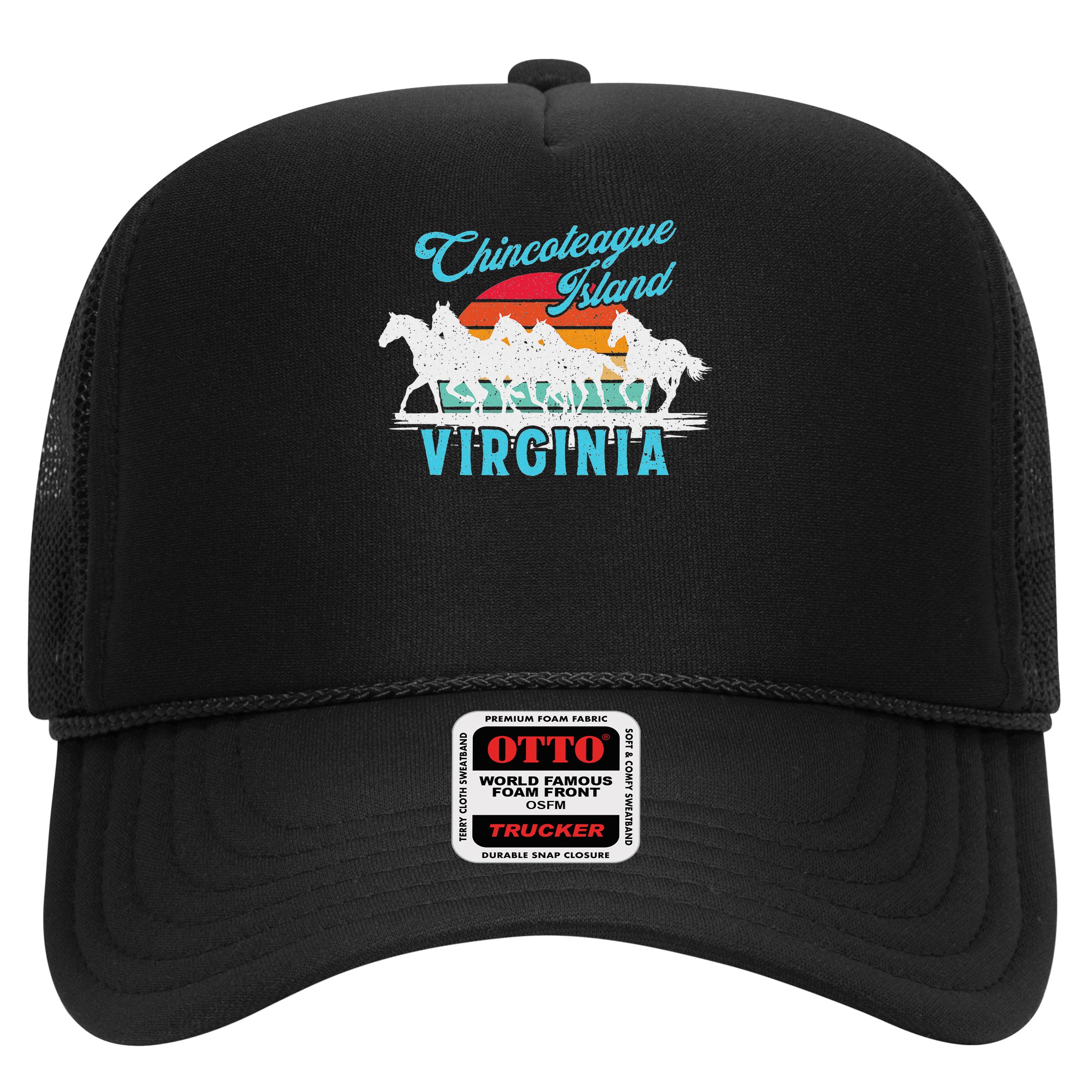 Chincoteague Island Wild Horses Virginia Travel  Hat