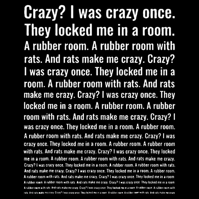 Crazy I Was Crazy Once. Funny Trending Meme Cooling Performance Crew T-Shirt