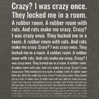 Crazy I Was Crazy Once. Funny Trending Meme Cotton Canvas Backpack