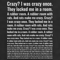 Crazy I Was Crazy Once Meme Golf Towel