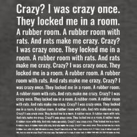Crazy I Was Crazy Once Meme Vector Backpack