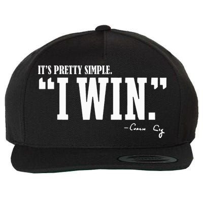 C.I.G.N.E.T.T.I I Win Coach Cig Wool Snapback Cap