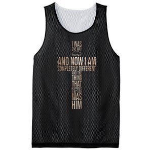 Christian I Was One Way And Now I Am Completely Different Mesh Reversible Basketball Jersey Tank