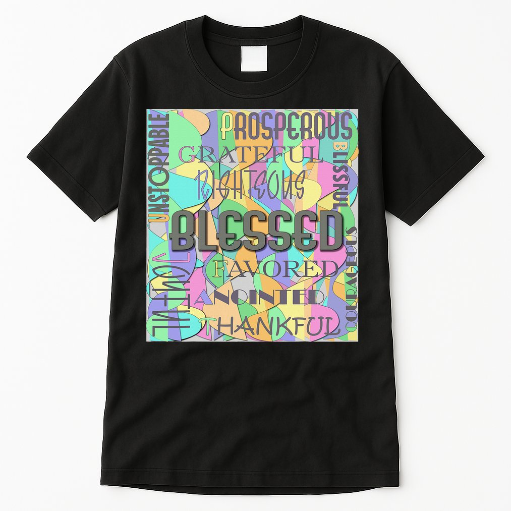 Christian Inspirational Word Collage Tall T-Shirt