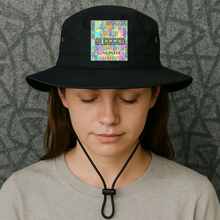 Christian Inspirational Word Collage Bucket Hat