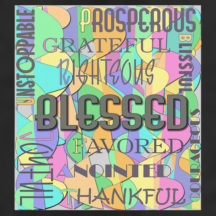 Christian Inspirational Word Collage 11oz C Handle Ceramic Mug