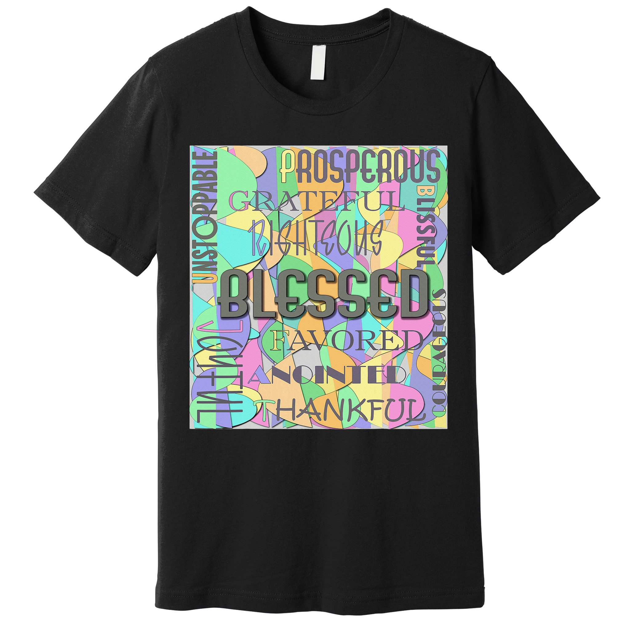 Christian Inspirational Word Collage Premium T-Shirt