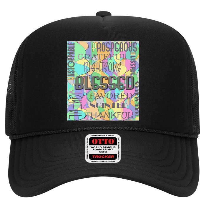 Christian Inspirational Word Collage Hat