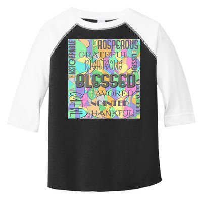 Christian Inspirational Word Collage Toddler Fine Jersey T-Shirt